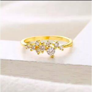 Farah Jewelry Gold and Silver Ring